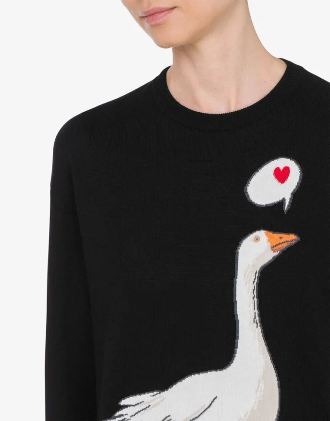 Bawełniana sukienka z dzianiny Goose
