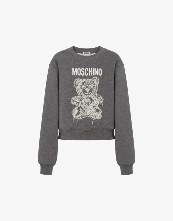 Bluza Moschino Teddy Bear z bawełny organicznej