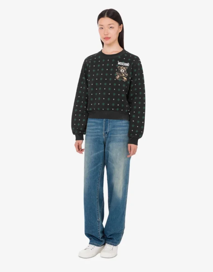 Bluza Moschino Teddy Bear z bawełny organicznej