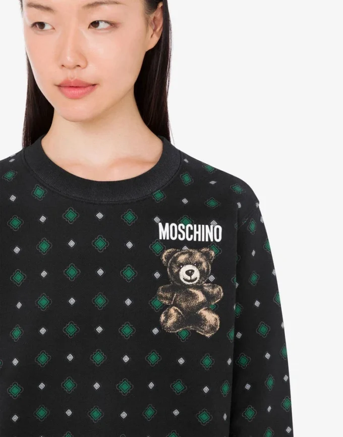 Bluza Moschino Teddy Bear z bawełny organicznej