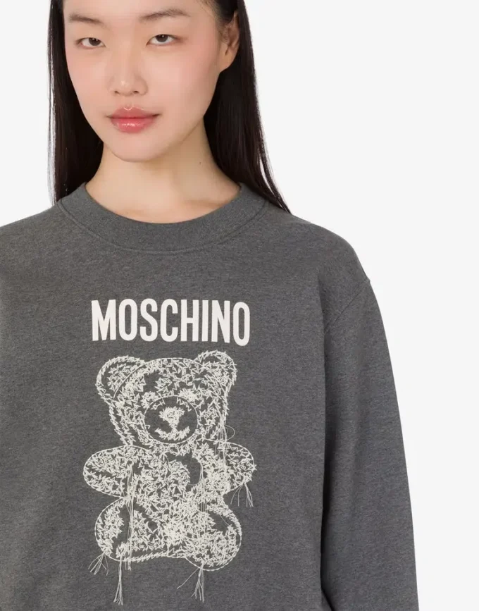 Bluza Moschino Teddy Bear z bawełny organicznej