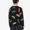Bluza z czystej bawełny z intarsją