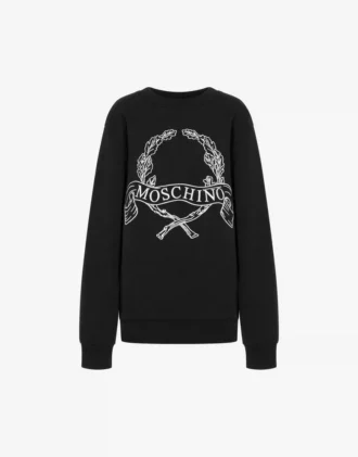 Bluza z kapturem z bawełny organicznej Logo Laurel Crown