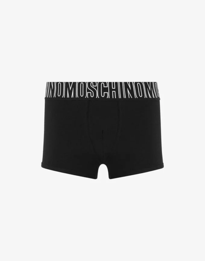 Boxerki z elastycznej dzianiny Gumka
