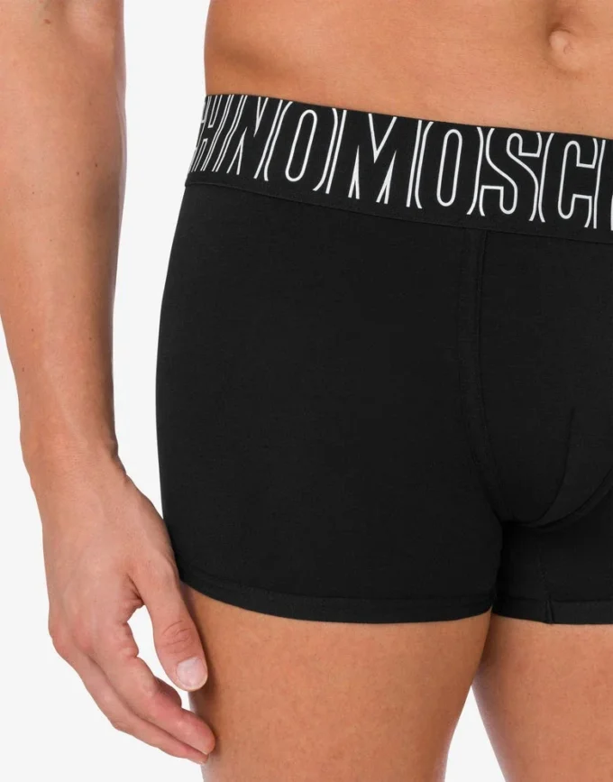 Boxerki z elastycznej dzianiny Gumka