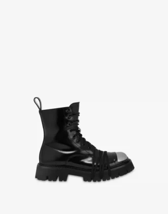 Buty wojskowe ze skóry cielęcej