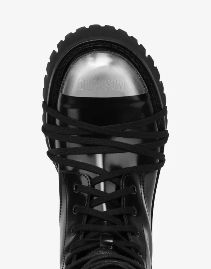 Buty wojskowe ze skóry cielęcej