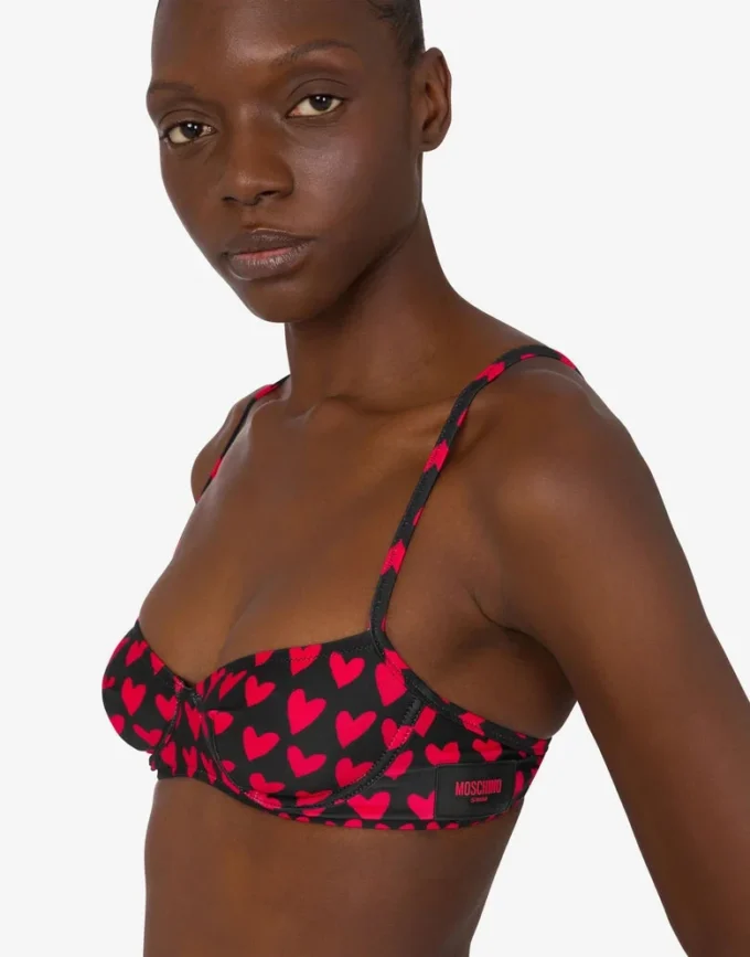 Drukowany stanik bikini z lycry
