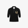 Dzianinowa koszulka polo z logo Laurel Crown Dzianinowa koszulka polo z logo Laurel Crown