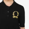 Dzianinowa koszulka polo z logo Laurel Crown Dzianinowa koszulka polo z logo Laurel Crown