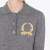 Dzianinowa koszulka polo z logo Laurel Crown Dzianinowa koszulka polo z logo Laurel Crown