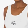 Elastyczny bawełniany top z logo Laurel Crown