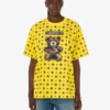 Koszulka Moschino Teddy Bear z dzianiny z bawełny organicznej