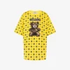 Koszulka Moschino Teddy Bear z dzianiny z bawełny organicznej