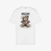 Koszulka z dzianiny bawełnianej Moschino Teddy Bear