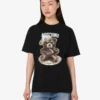 Koszulka z dzianiny bawełnianej Moschino Teddy Bear