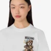 Koszulka z dzianiny bawełnianej Moschino Teddy Bear