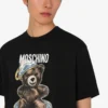 Koszulka z dzianiny bawełnianej Moschino Teddy Bear