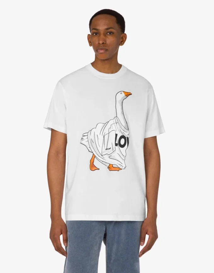 Koszulka z dzianiny bawełnianej organicznej Goose