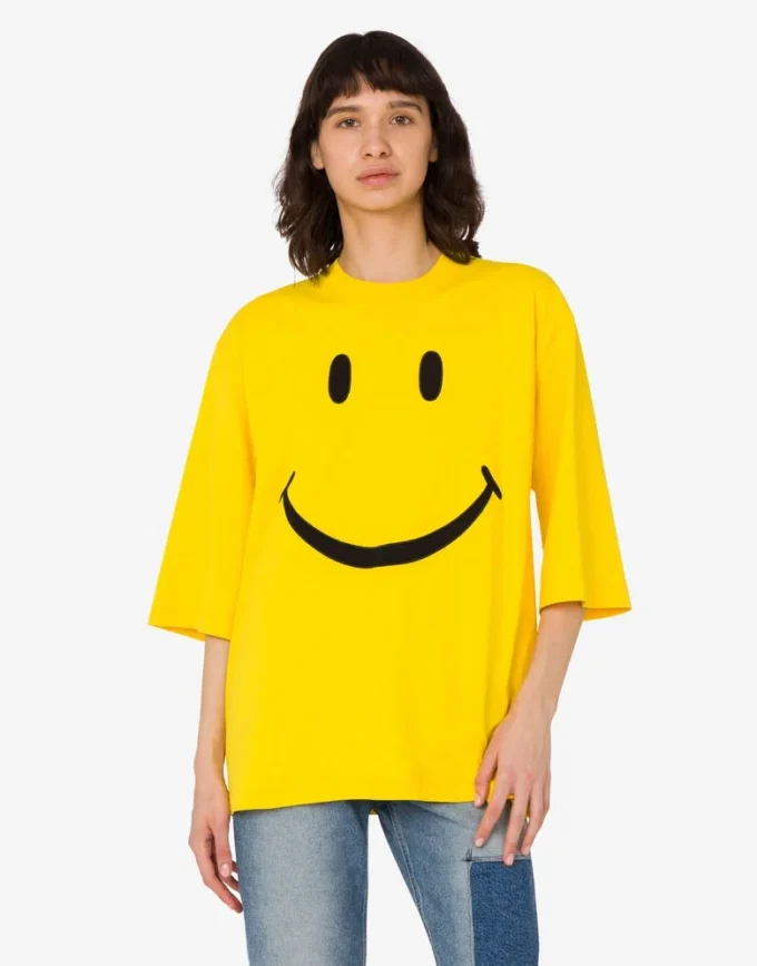 Koszulka z dzianiny bawełnianej organicznej Smiley® Koszulka z dzianiny bawełnianej organicznej Smiley®