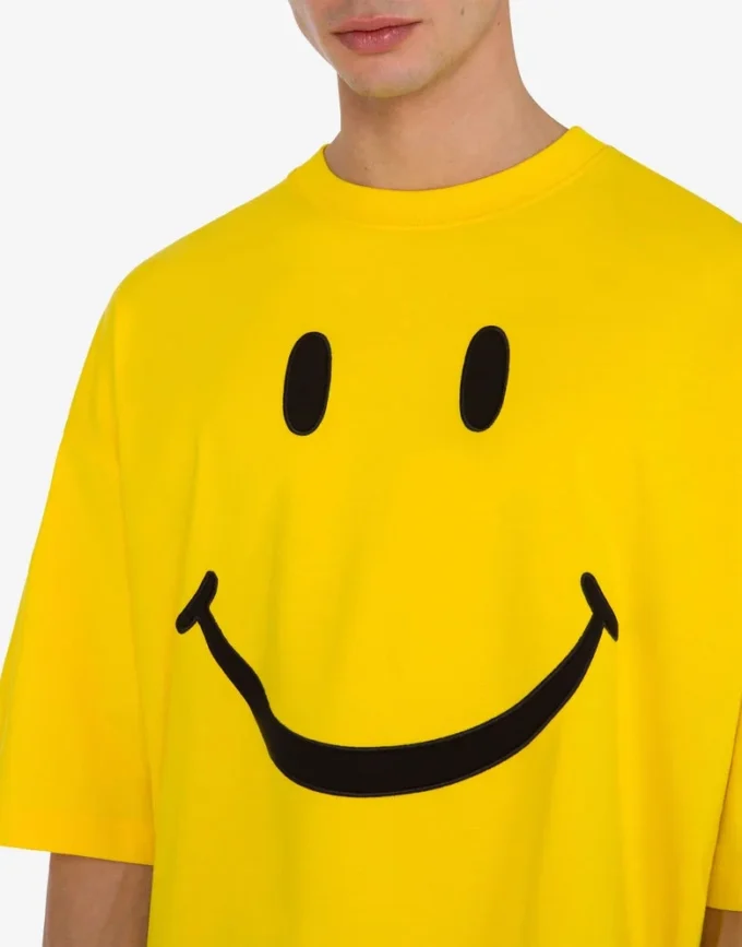Koszulka z dzianiny bawełnianej organicznej Smiley® Koszulka z dzianiny bawełnianej organicznej Smiley®
