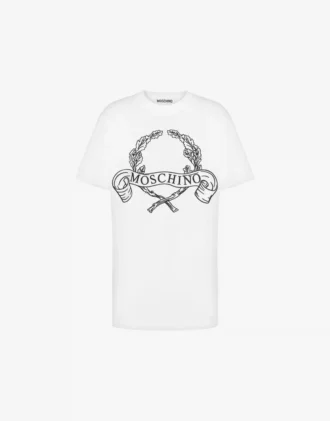 Koszulka z dzianiny organicznej Laurel Crown Logo