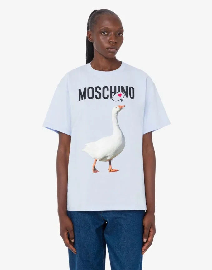 Koszulka z dzianiny z organicznej bawełny Goose