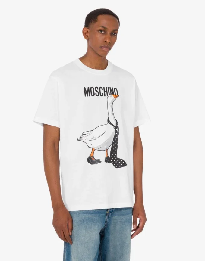 Koszulka z dzianiny z organicznej bawełny Goose