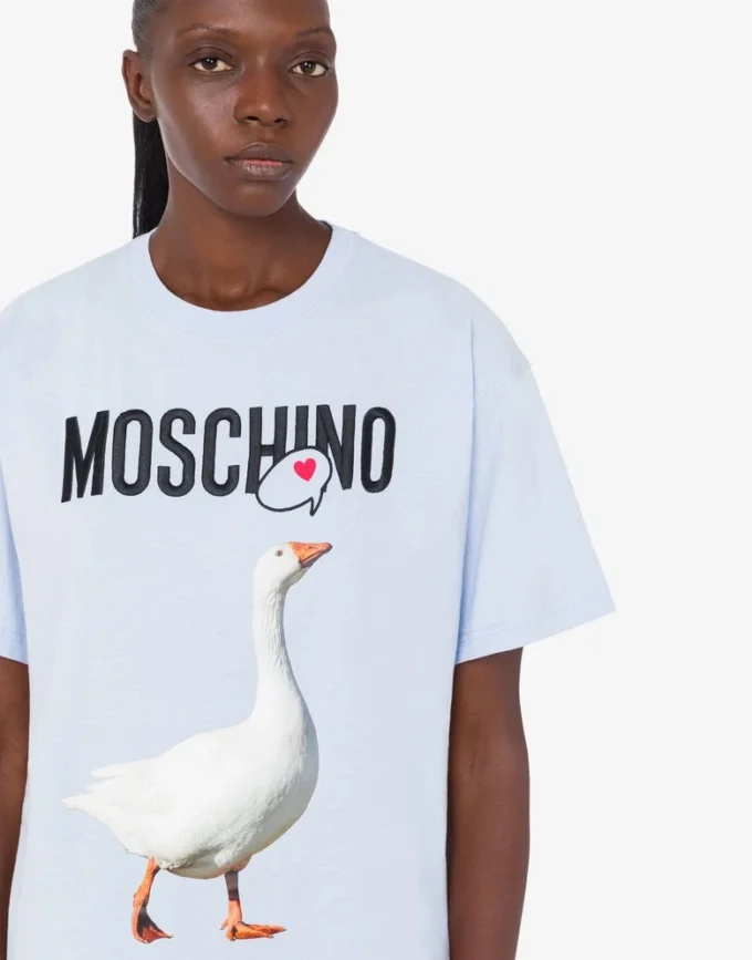 Koszulka z dzianiny z organicznej bawełny Goose