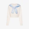 Krótka bluza z nadrukiem z bawełny Krótka bluza z nadrukiem z bawełny