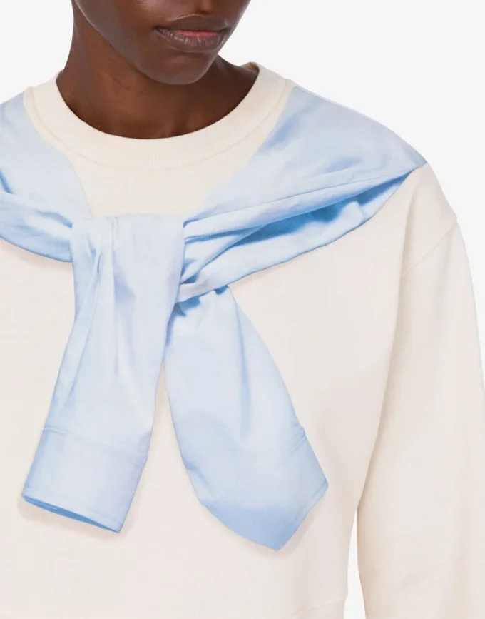 Krótka bluza z nadrukiem z bawełny Krótka bluza z nadrukiem z bawełny