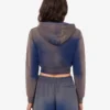 Krótka bluza z nadrukiem z bawełny organicznej Krótka bluza z nadrukiem z bawełny organicznej