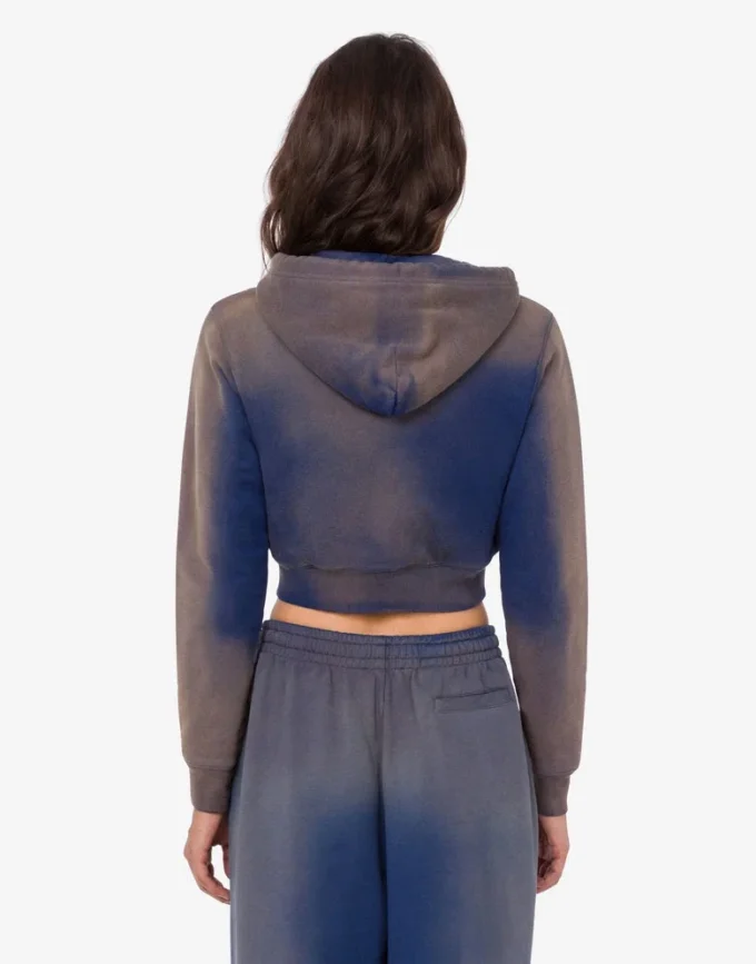 Krótka bluza z nadrukiem z bawełny organicznej Krótka bluza z nadrukiem z bawełny organicznej