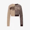 Sweter z mieszanki wełny intarsja Sweter z mieszanki wełny intarsja