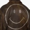 Kurtka motocyklowa ze skóry nappa Smiley® Kurtka motocyklowa ze skóry nappa Smiley®