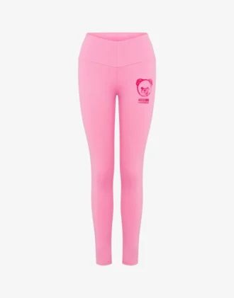 Legginsy Moschino Teddy Bear z technicznego materiału