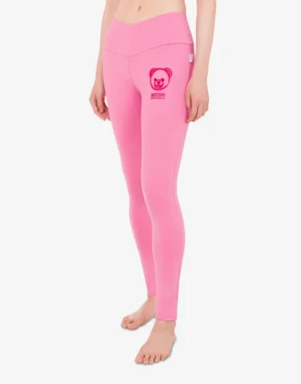 Legginsy Moschino Teddy Bear z technicznego materiału