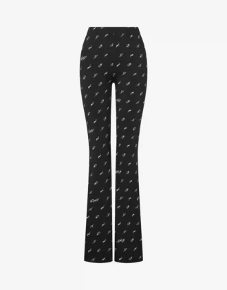 Legginsy z technicznego dżerseju z nadrukiem