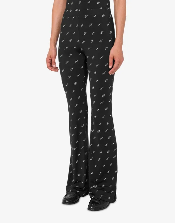 Legginsy z technicznego dżerseju z nadrukiem