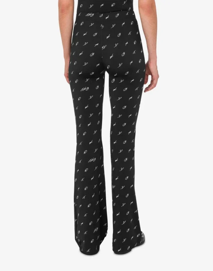 Legginsy z technicznego dżerseju z nadrukiem