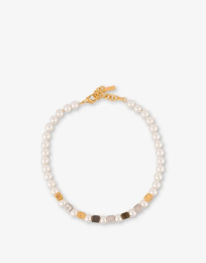Naszyjnik typu choker z perłami
