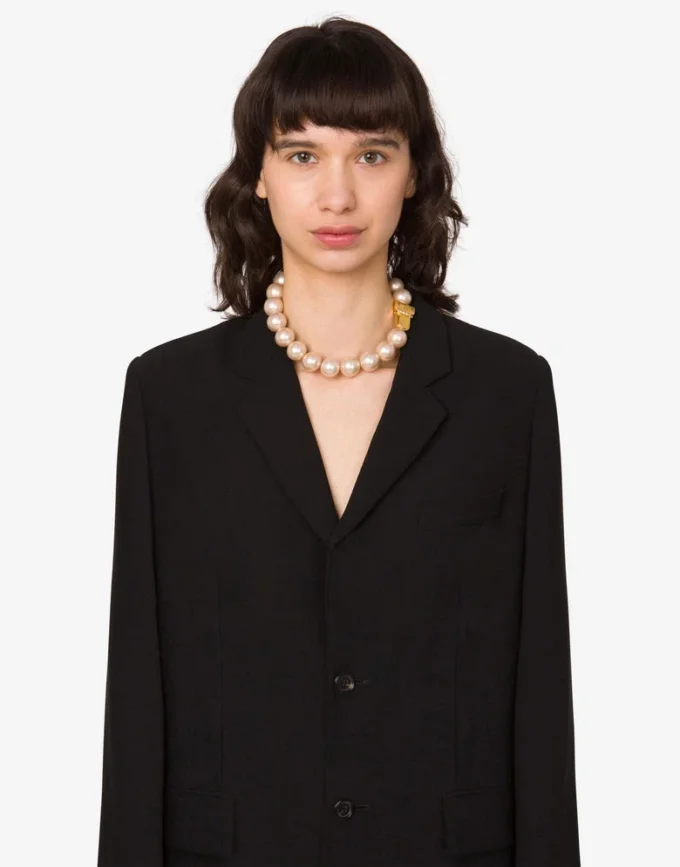Naszyjnik typu choker z perłami