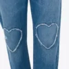Niebieskie bawełniane spodnie jeansowe Niebieskie bawełniane spodnie jeansowe