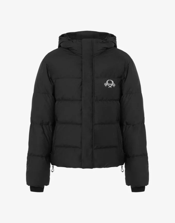 Nylonowa kurtka puchowa z logo Laurel Crown
