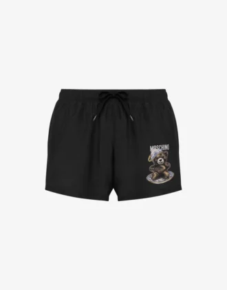 Nylonowe bokserki plażowe Moschino Teddy Bear