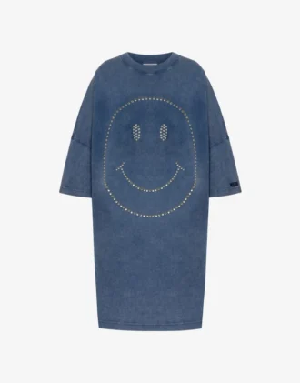 Oversize’owa sukienka z grubej bawełny Smiley®