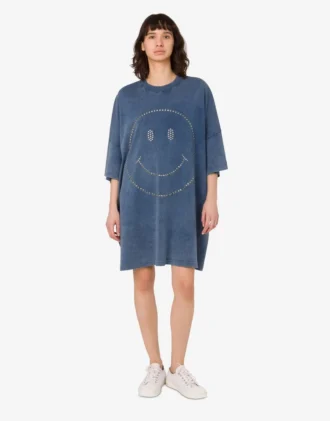 Oversize’owa sukienka z grubej bawełny Smiley®