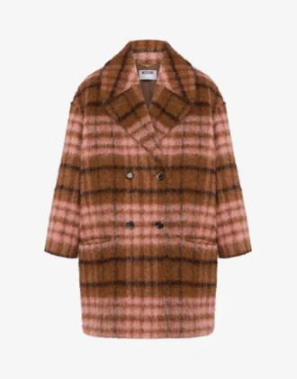 Oversize’owy płaszcz z miękkiego materiału