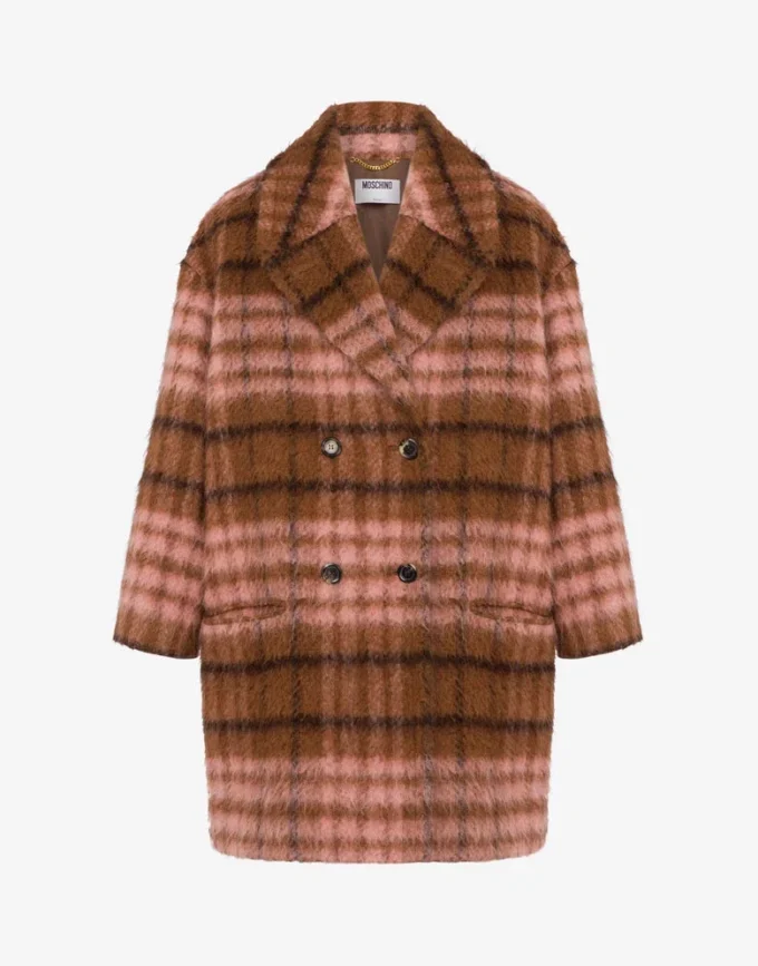 Oversize’owy płaszcz z miękkiego materiału