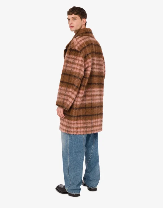 Oversize’owy płaszcz z miękkiego materiału